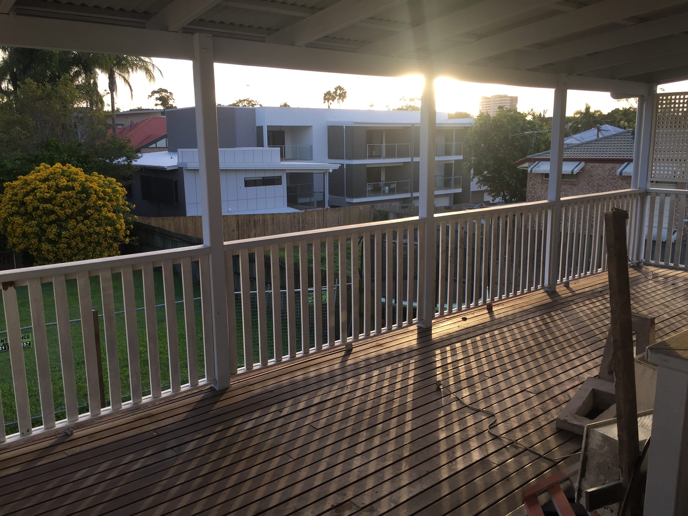 Multiple trades on site during a Queenslander build-under