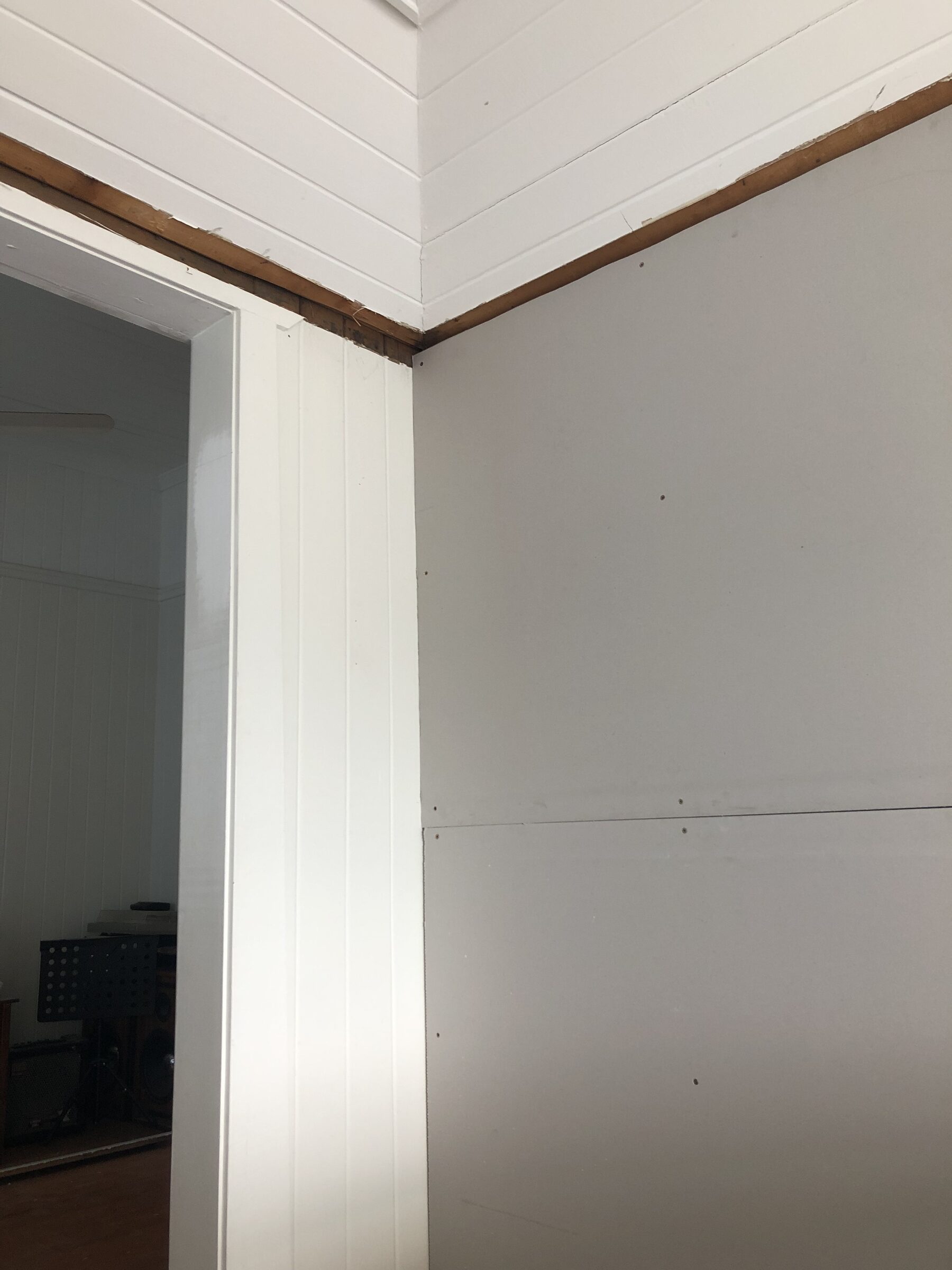 Interior finishing and linings in progress: build-under nearing completion