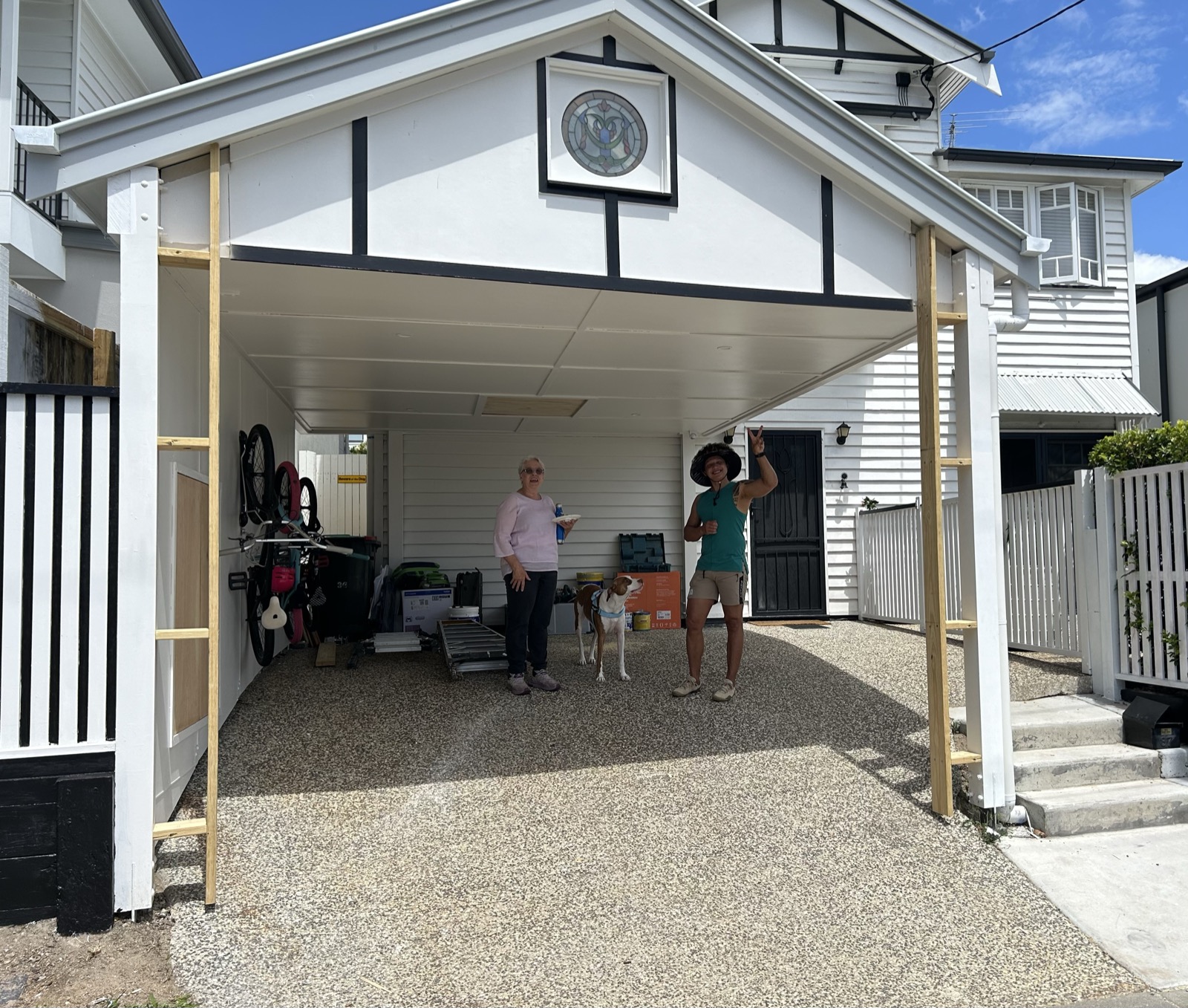 Carport and storage construction — photo 18