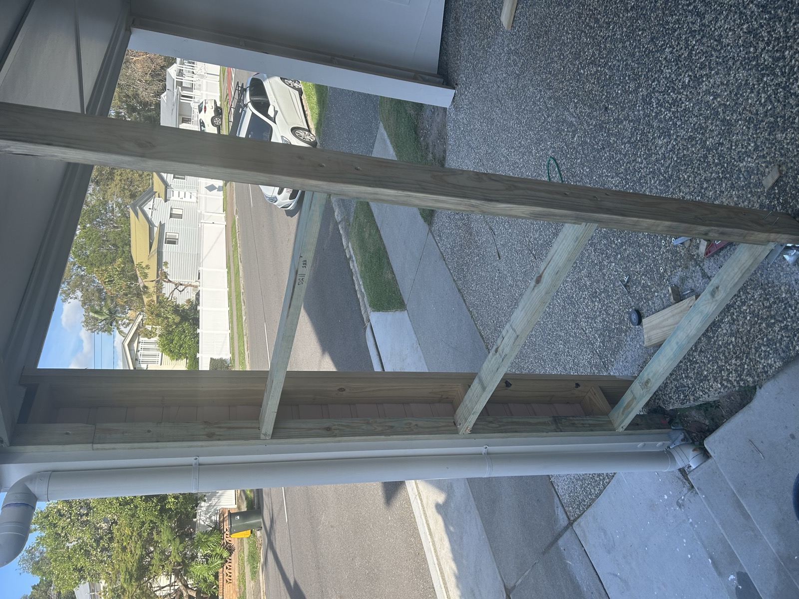 Carport and storage construction — photo 23